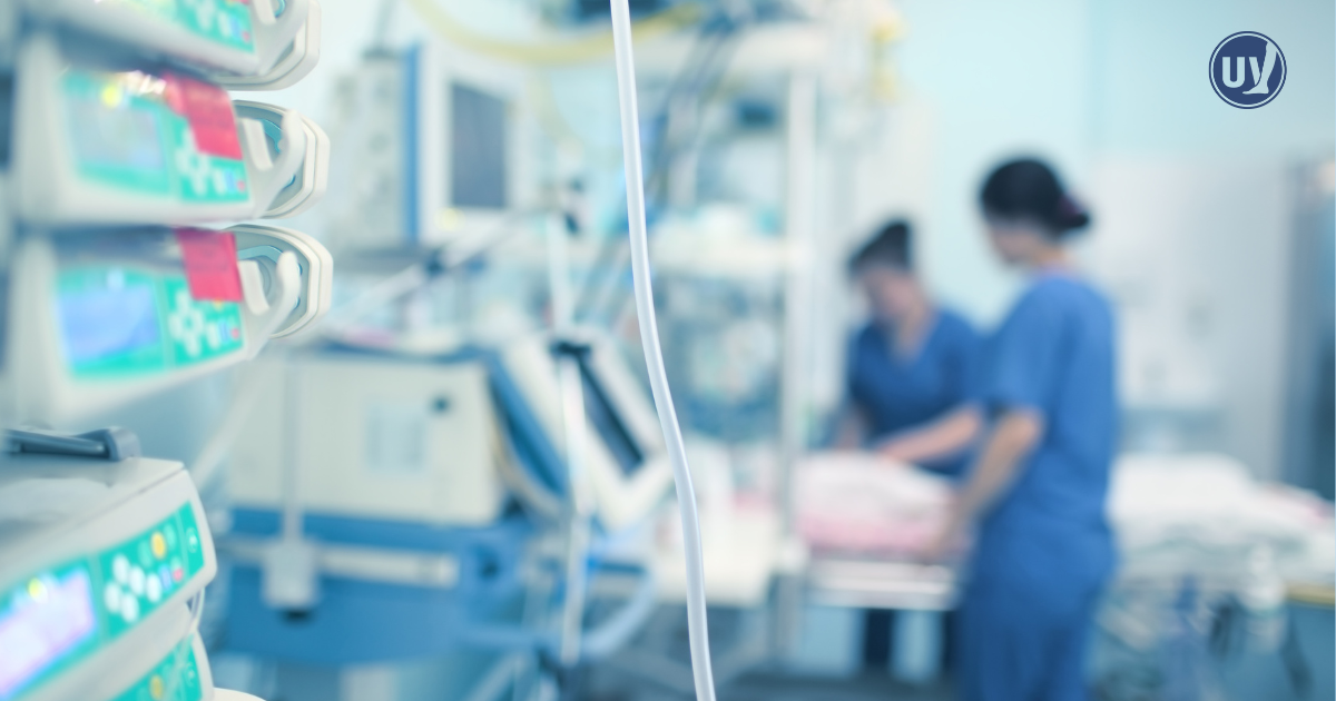 Nurses working in a hospital.