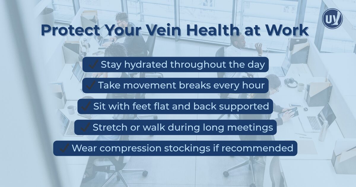 Protect your vein health at work. 