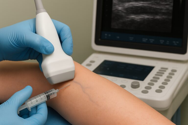 Ultrasound Guided Sclerotherapy for Spider Veins