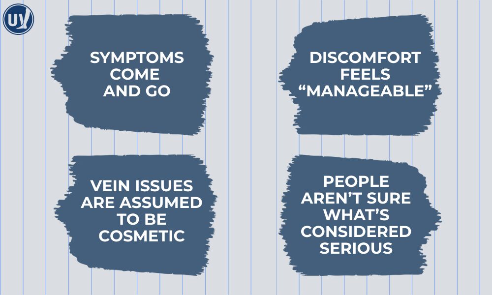 Illustration describing vein symptoms you should never ignore