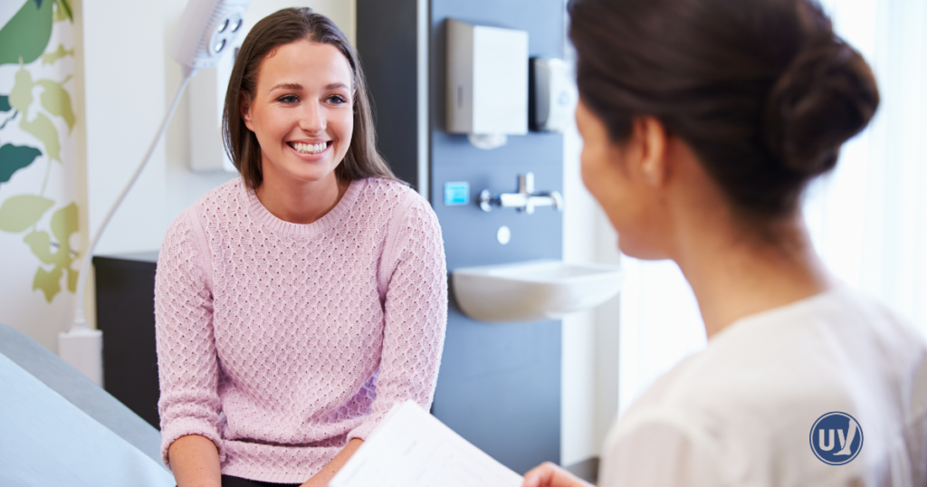 patient meeting with vein specialist