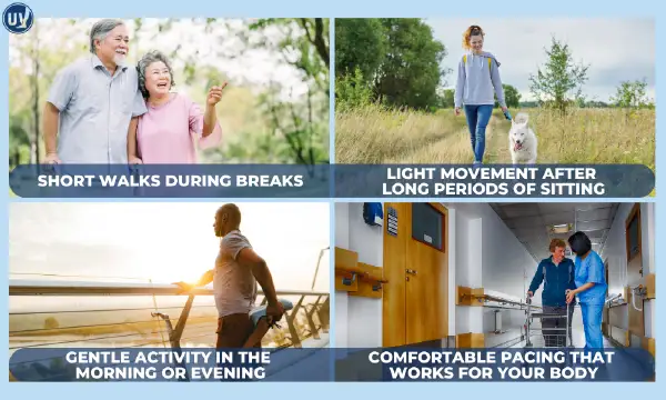 Illustration describing tips for improving your circulation