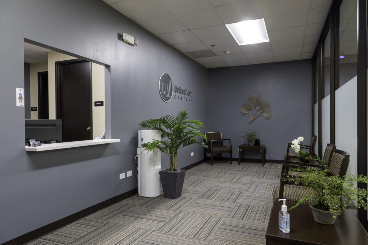 United Vein &amp; Vascular Centers of Downers Grove, IL lobby area