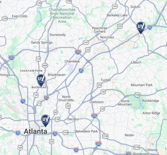 Nearby Clinics Map