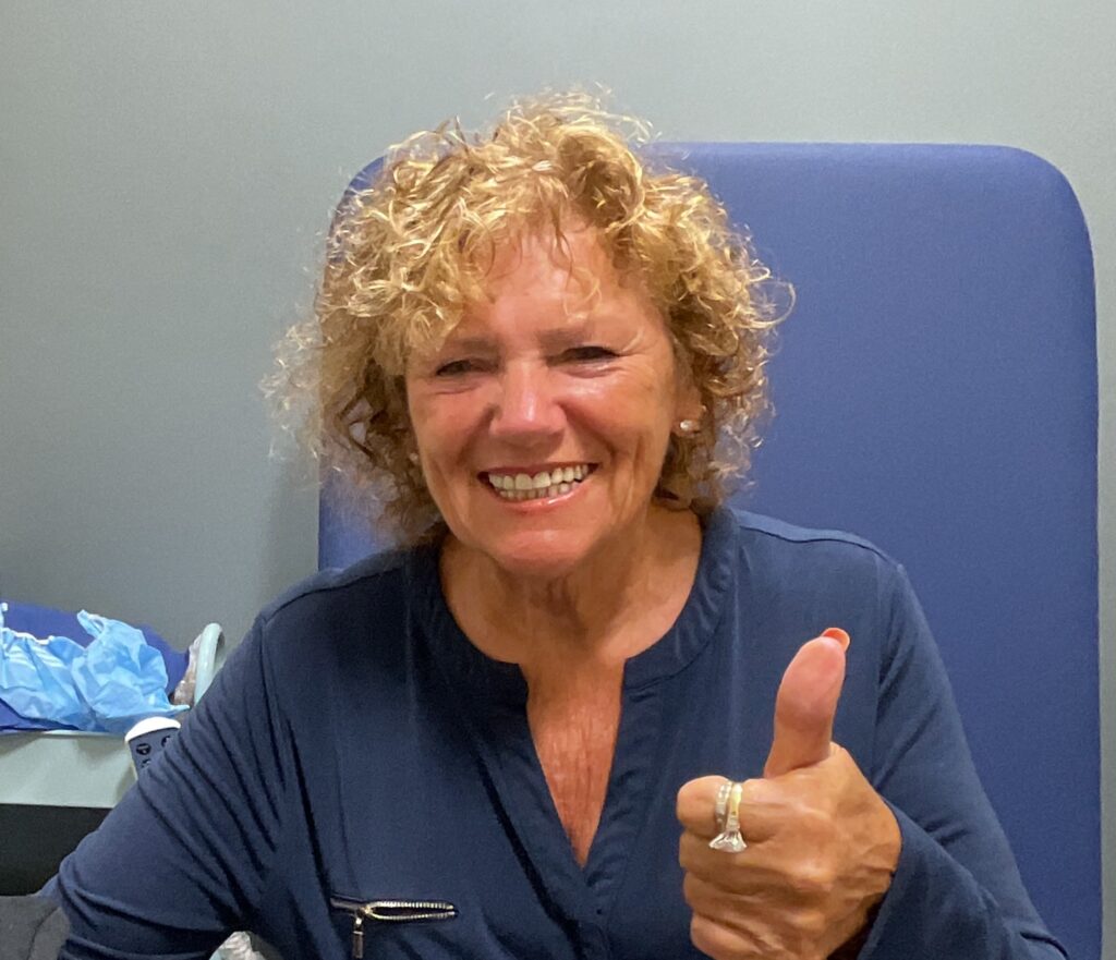 Emma R., happy vein treatment patient at United Vein &amp; Vascular Centers of Lake Worth, FL